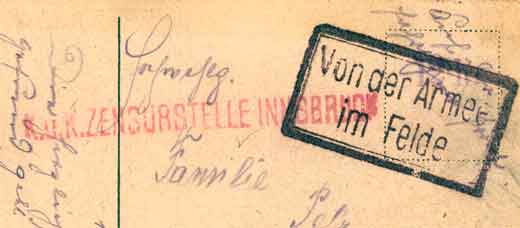 Zensurstelle  Innsbruck