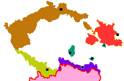 German-speaking areas in Bohemia