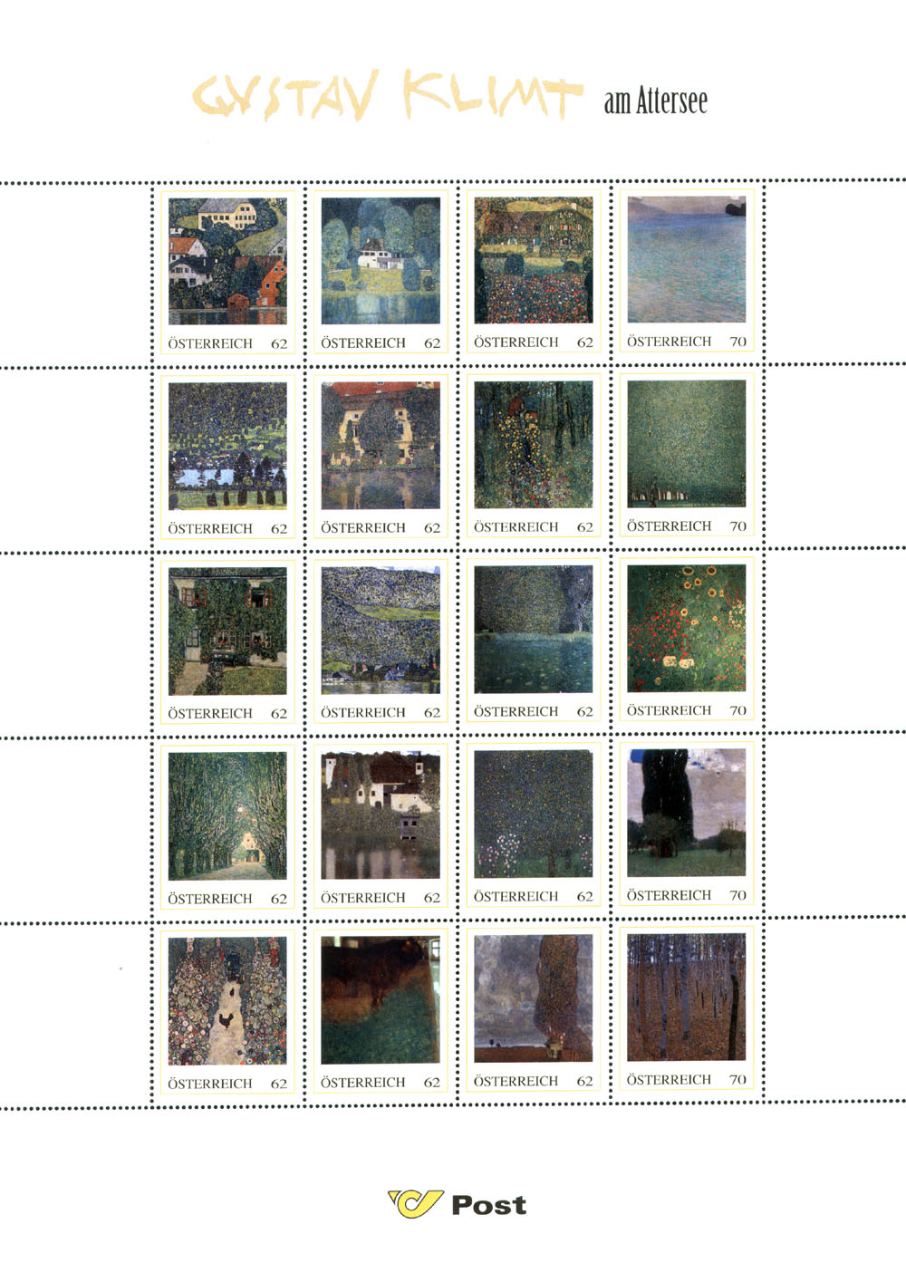 Klimt Attersee paintings