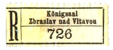 Koenigsaal in Bohemia label 4