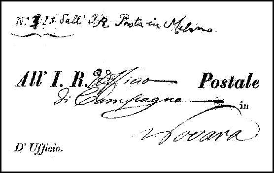 Imperial and Royal Purveyor letter